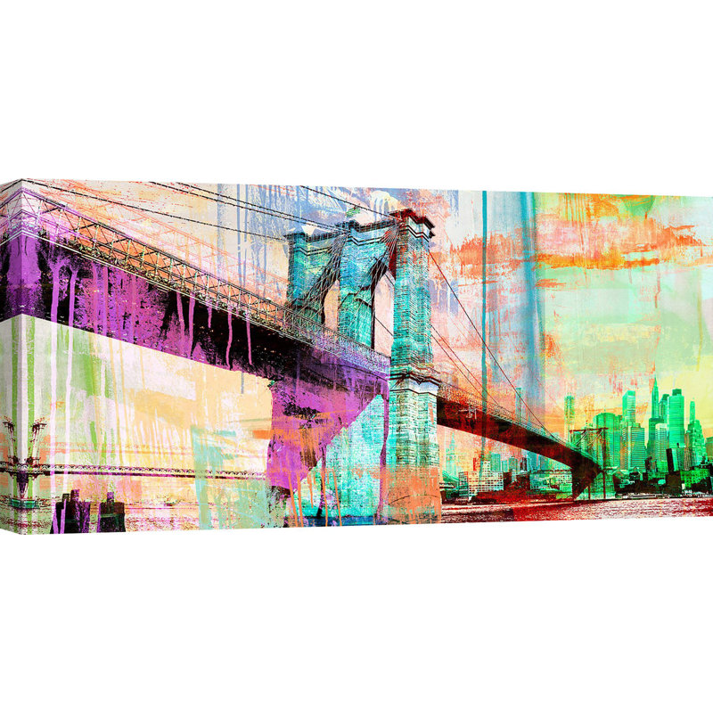 The Bridge by Eric Chestier - Wrapped Canvas Print, 35cm H x 70cm W x 4cm D