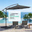 Parasol en porte-à-faux 10 pi Hawkinsville-1824452975