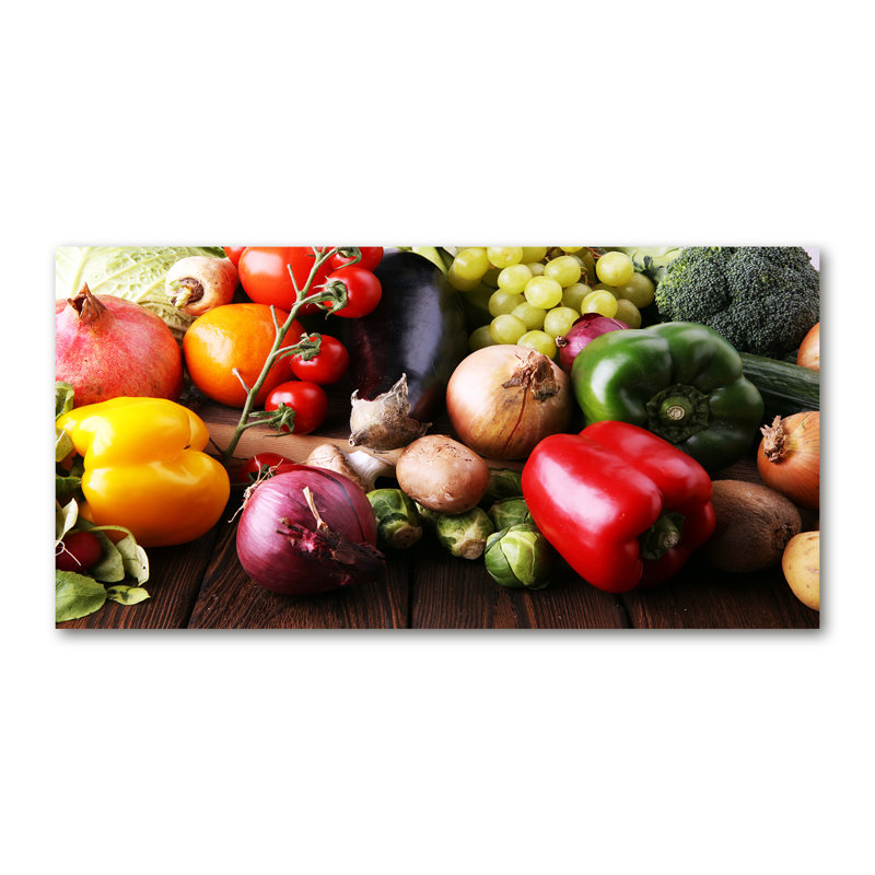 Vegetables And Fruits - Wrapped Canvas Print