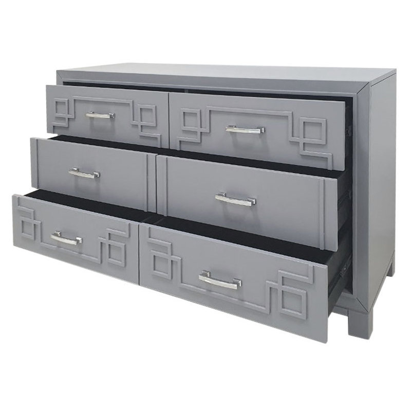 Ritner 50'' W 6 - Drawer Dresser, Gray