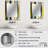 Alyia Urban Chic Striped Pattern - striped  Unique Wall Mirror, Modern Mirror, Printed Metal Art-906987046