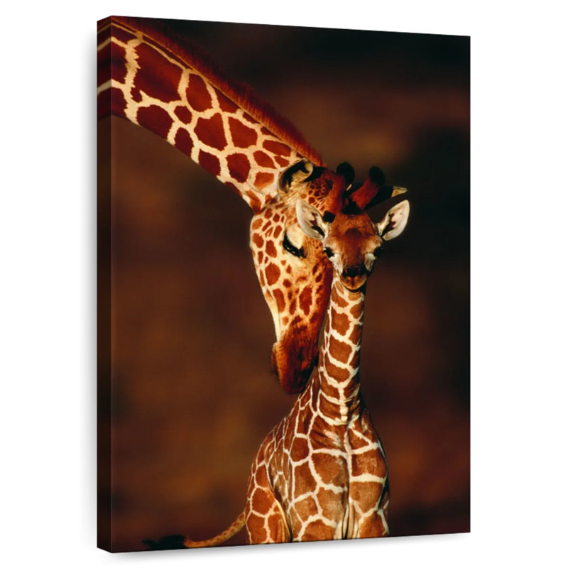«Brampt Giraffes Gentle Moment», H 39 po x l 26 po