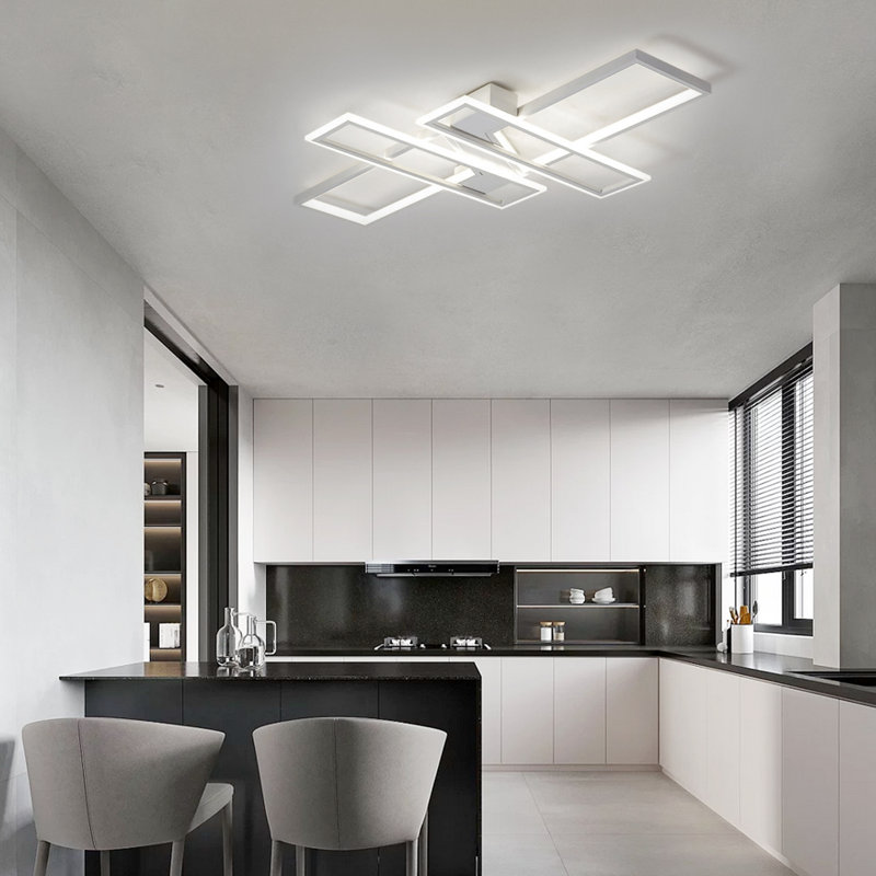 Plafonnier encastré moderne 23,6 * 35,4 po à DEL blanc