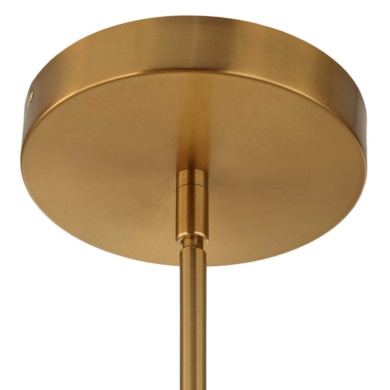Uttermost Wedge 12 Lt LED Brass Chandelier