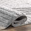 Tapis à poils longs Risette pour chambre à coucher, salle à manger, chambre de bébé, gris clair Risette-86875832