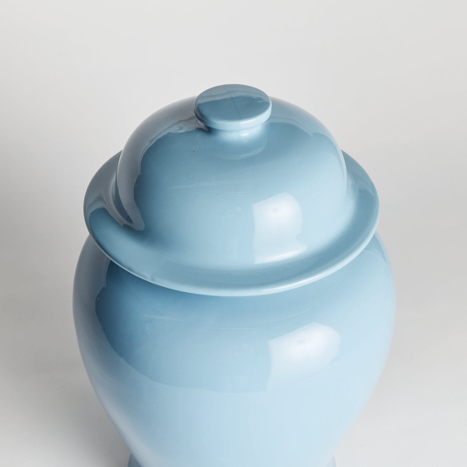 Ricki Ceramic Ginger Jar, Light Blue, 13.25"