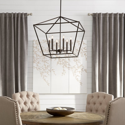 Arletta 6 - Light Dimmable Lantern Chandelier