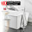 SUMERAIN High Flow Floor Mount Bathtub Faucet with Handheld Shower, 360° Swivel Waterfall Spout Free Standing Tub Filler, Chrome-120766979