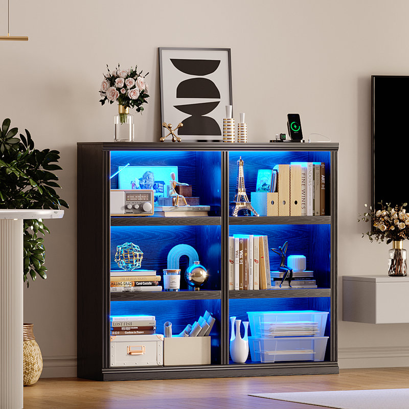 110cm H x 120cm W Bookcase, Black
