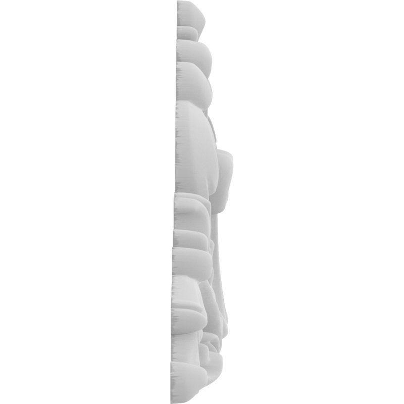 Rosette Edgerton, H 4 po x l 8 po x P 0,63 po