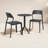 Farrah 24" Round 2 - Person Bistro Set with Armless Stacking Chairs-87095892