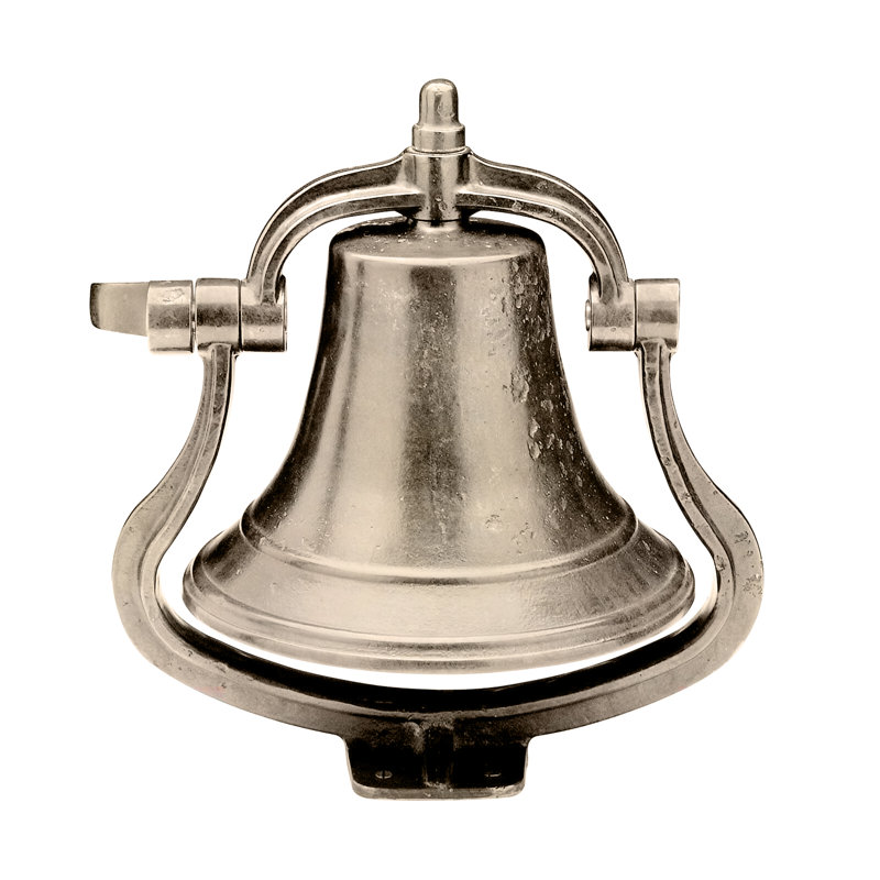 Large Bell, White Bronze Brushed