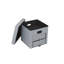 40cm Wide Square Solid Colour Ottoman with Storage