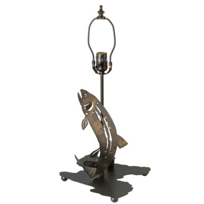 Leaping Trout Table Lamp