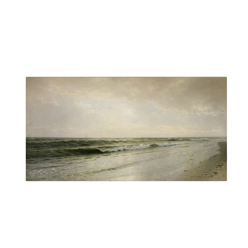 « quiet seascape 1883 », reproduction d’art sur toile tendue, H 10 po x l 19 po x P 2 po
