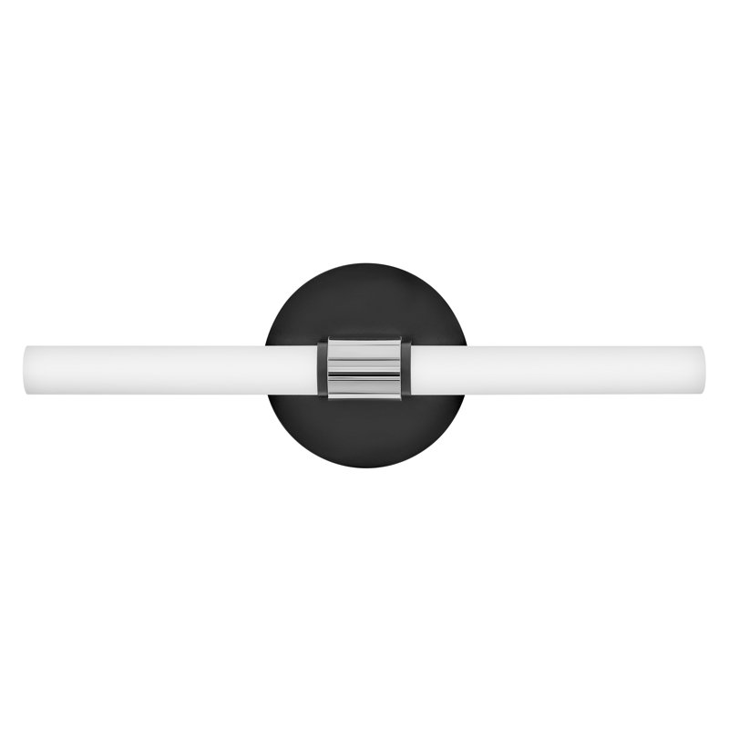 Éclairage pour meuble-lavabo Kai, Noir / chrome
