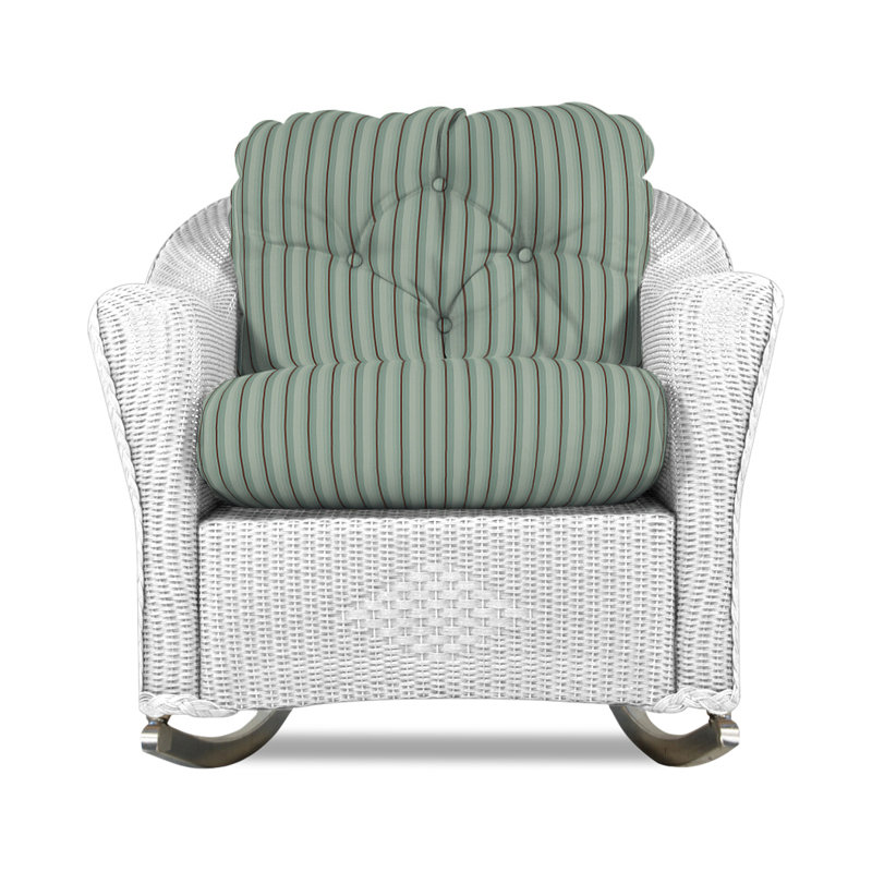 Reflections Outdoor Rocker Chair, Demo Stone, White