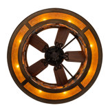 Whispering Pines Downrod Ceiling Fan