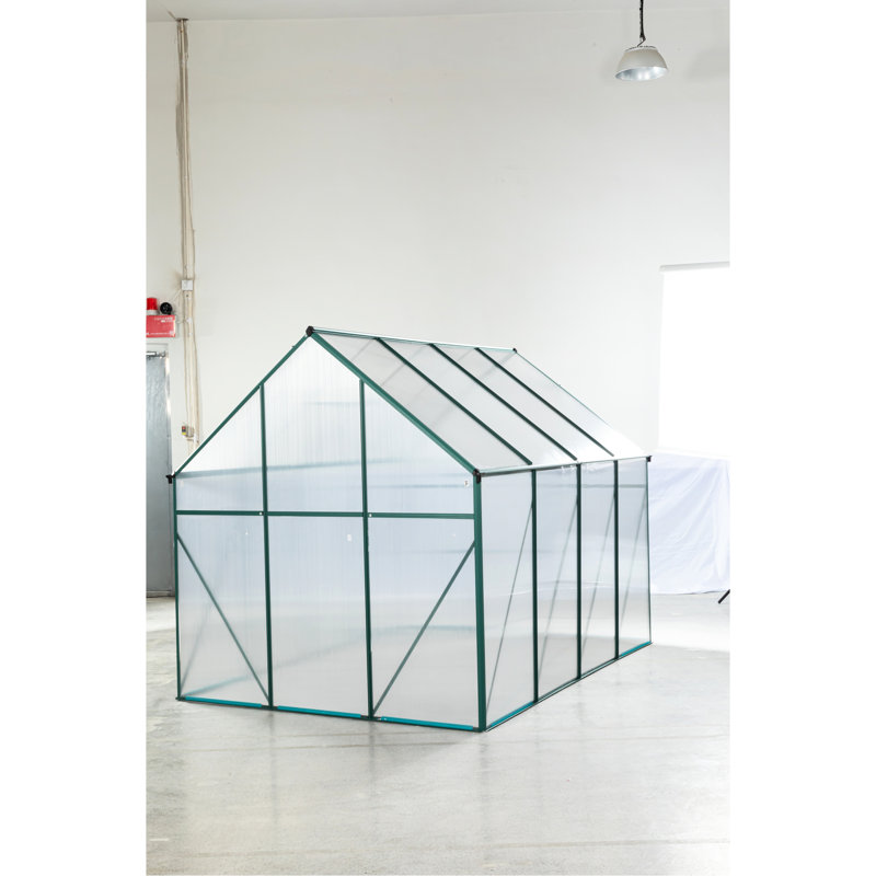 Serre 6 x 8 pi - Intérieur spacieux pour la culture de plantes diverses L'extérieur crée une croissance idéale du micro-climat avec toit réglable et ventilation