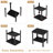 Modern Two-tier Rectangular Outdoor Side Table for Patio & Garden