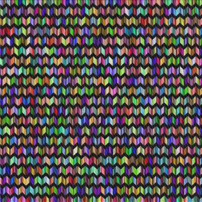 Tapis à chevrons noir Queens Boulevard