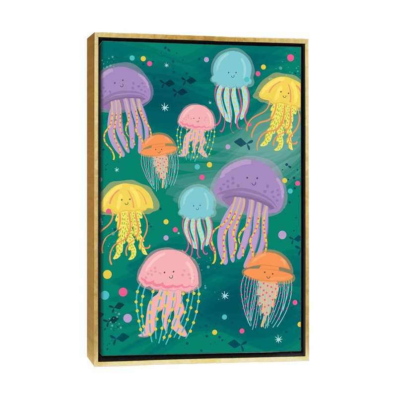 «Coastal Nautical Under the Sea II» par Lisa White boutons - impression d'art graphique, H 60 po x l 40po x P 1,5 po
