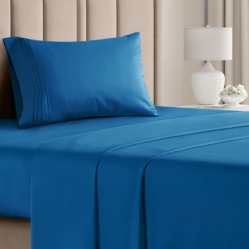Premium Cooling, Soft & Wrinkle Free Sheet Set - Ultra Soft & Premium Hotel Luxury Bed Sheet Set, Royal Blue