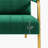 Maddison 56.5" Velvet 2-Seat Loveseat,  Upholstered Sofa Couch with Gold-tone Metal Arms and Legs-671390818