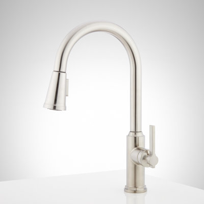 Signature Hardware Greyfield 1.8 GPM Single Hole Pull Down Kitchen Faucet
