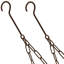 Support à casseroles suspendu ovale avec crochets Sorbus, brun-1851042441-1861515451