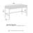 54W Writing Desk, Home Office Furniture