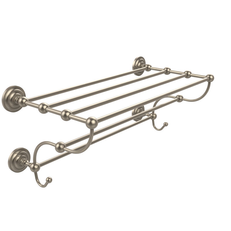 Jhene Metal Bracket Shelf, Antique Pewter, 12" H x 24" W x 14" D