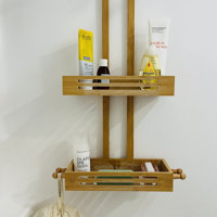 Crew & Axel Bamboo Hanging Shower Caddy Rustproof Made from
