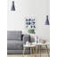 Blue Slices - Single Picture Frame Painting-41365554