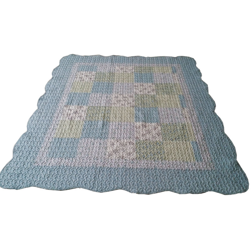 Derouen Patchwork Bedspread, 155 x 180cm Bedspread