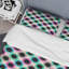 Ensemble de housse de couette en microfibre noir / vert 3 pièces