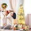 Sapin de Noël artificiel argent 6 '
