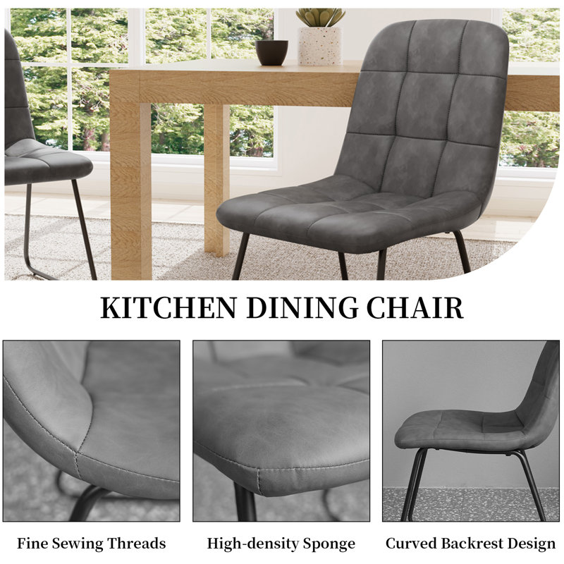 Ensemble de salle à manger Derose, table de salle à manger extensible avec chaises, 5 pièces: table, 4 chaises, Gris