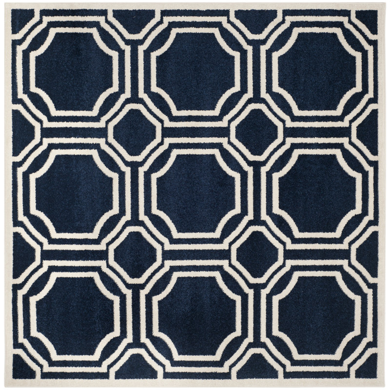 Amherst Performance Geometric Rug, Square 7'