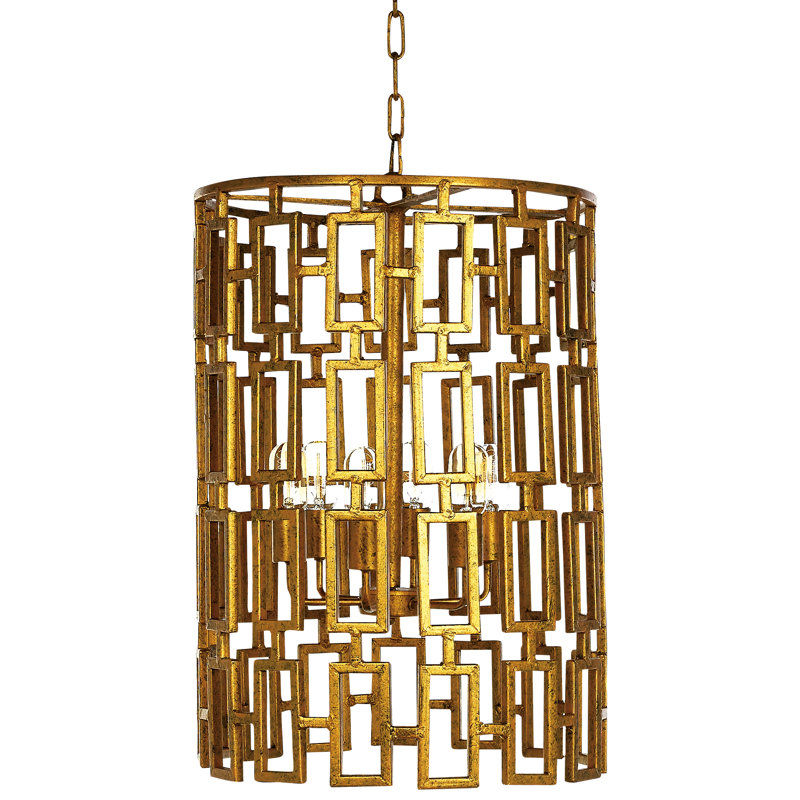 Luminaire suspendu cylindrique 6 lumières Miami
