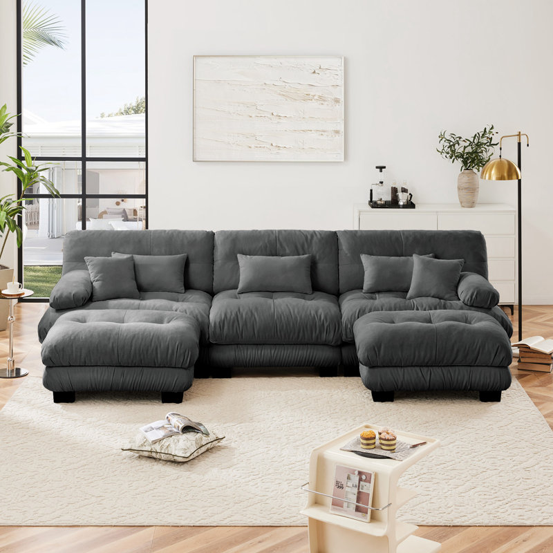 Canapé modulaire Luxury Luxury, Gris chenille