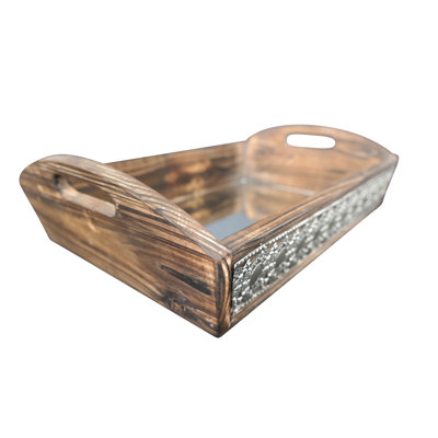 Genoa Glass and Iron Decorative Tray