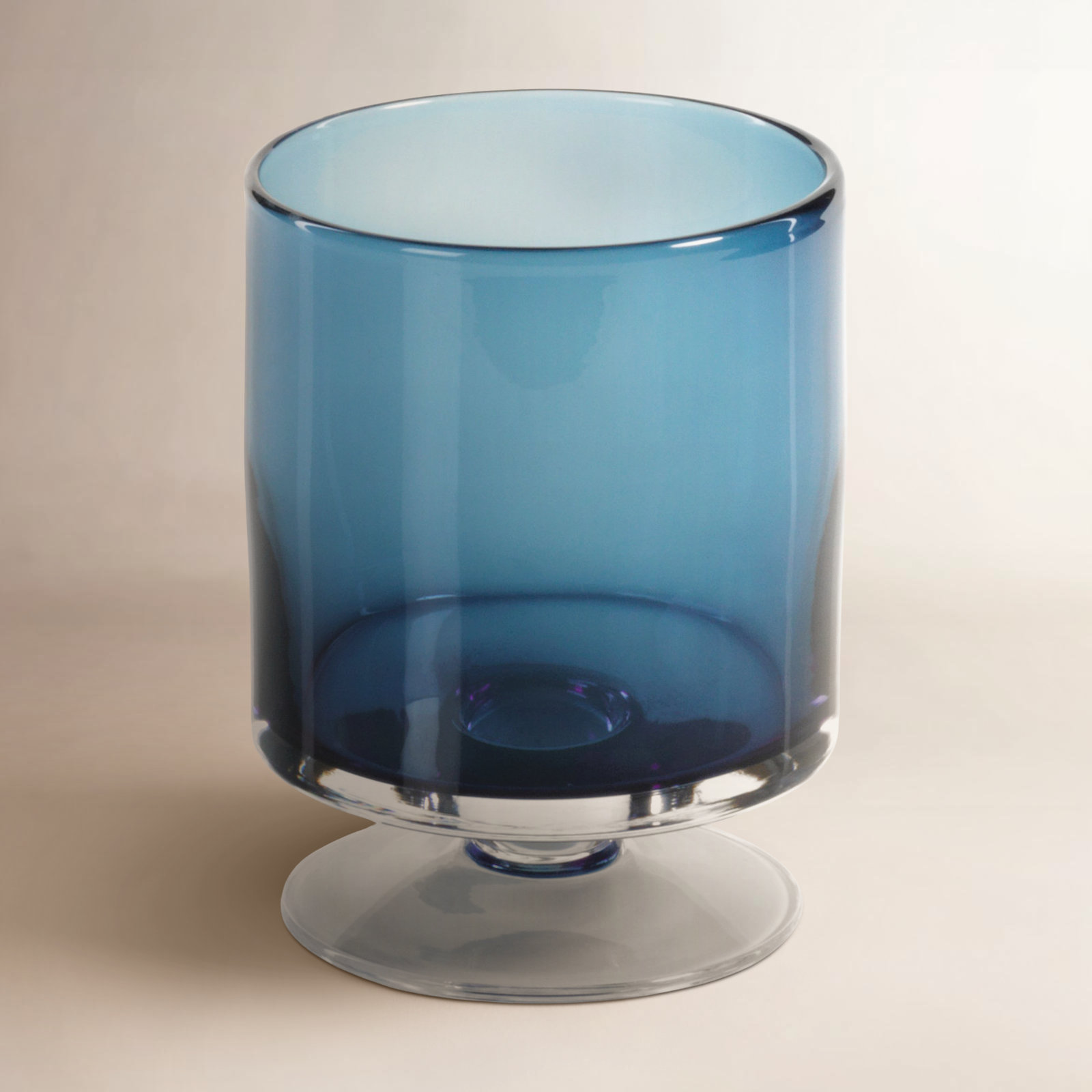 Pottsville Glass Hurricane Candle Holder, 6" H x 4.5" W x 4.5" D