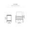 Santorini Solid Wood End Table with 2-Tier Storage