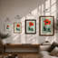 Red Poppy Botanical - Print-1001333008-1001333011