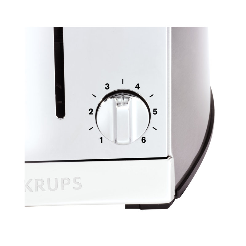 Stainless Steel 2-Slice Toaster with Wide Slots and Browning Control