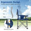 Chaise pliante surdimensionnée Gymax-1629906885-1629906880