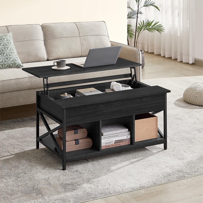 Table basse à plateau relevable Carnagall, Gris anthracite