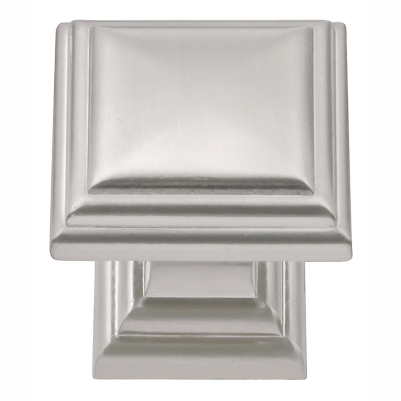 Somerset 1 1/16" Length Square Knob, Satin Nickel