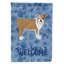 Caniche en polyester à 2 côtés 40 x 28 po standard welcome drapeau maison-957492933